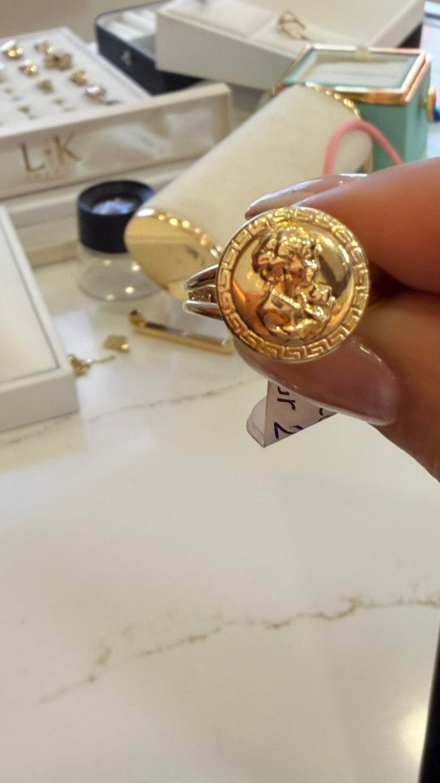 DUMMY - ANILLO CAMAFEO 14K 2.9G T/8.5